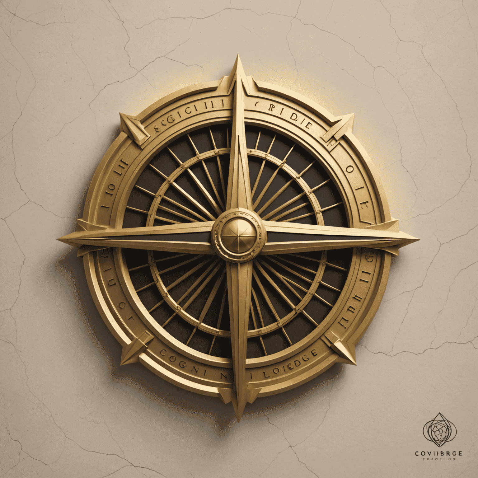 CogniBridge logo - an elegant gold emblem representing a bridge of cognition