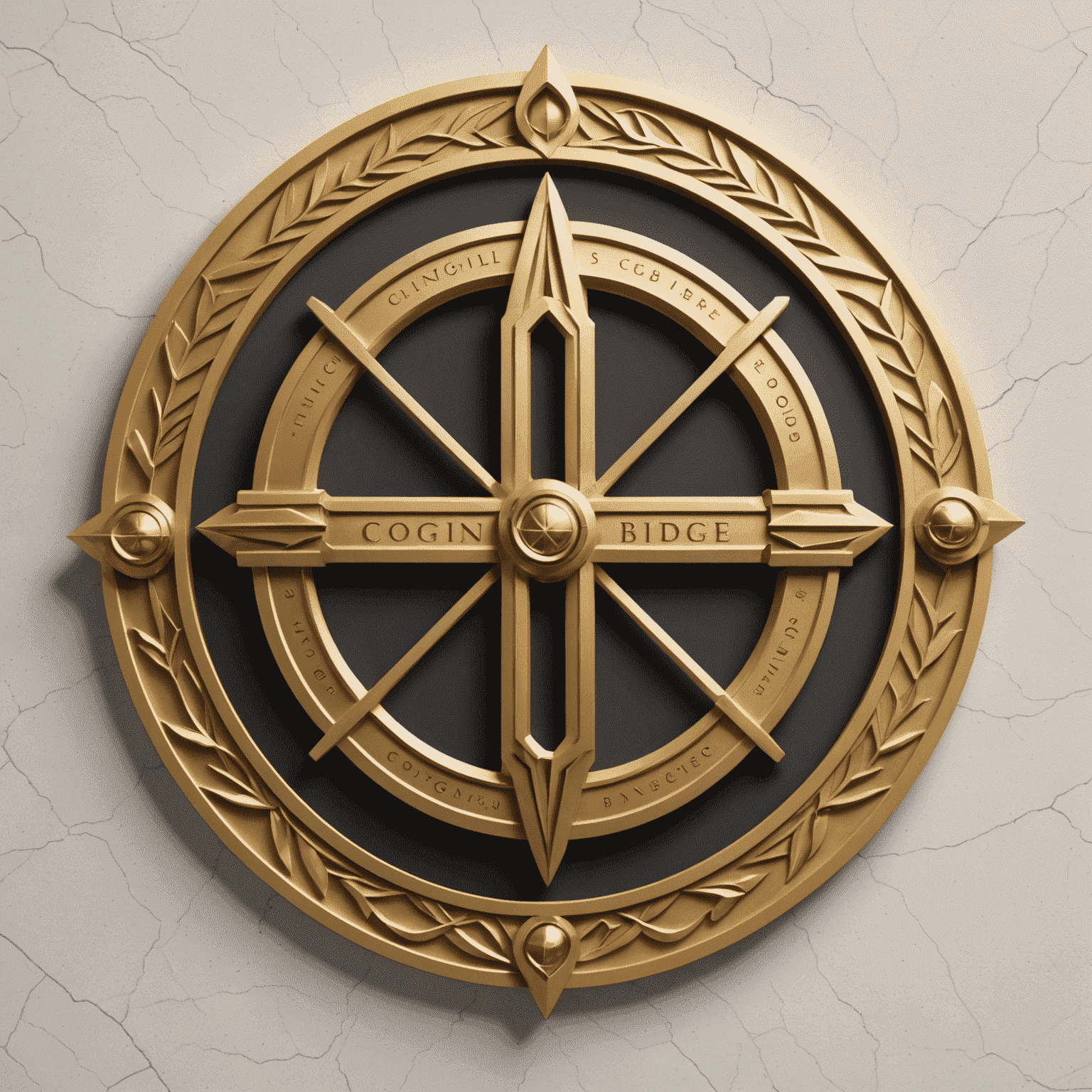 CogniBridge logo - an elegant gold emblem representing a bridge of cognition